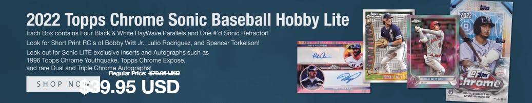 2022 Topps Chrome Sonic Baseball Hobby Lite Box